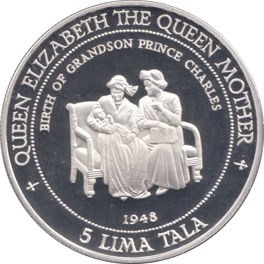 1995 925 SILVER PROOF 5 LIMA TALA TOKELAU - SILVER WORLD COINS - Cambridgeshire Coins