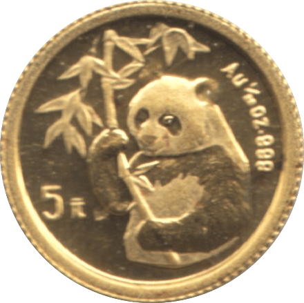 1995 .999 GOLD FIVE YUAN PANDA CHINA ( PROOF ) - Gold World Coins - Cambridgeshire Coins