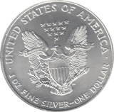 1995 AMERICAN EAGLE SILVER DOLLAR 1 OZ FINE SILVER USA - SILVER WORLD COINS - Cambridgeshire Coins