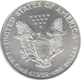 1995 AMERICAN EAGLE SILVER DOLLAR 1 OZ FINE SILVER USA - SILVER WORLD COINS - Cambridgeshire Coins