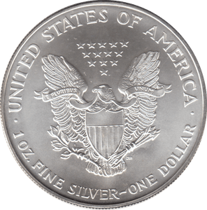 1995 AMERICAN EAGLE SILVER DOLLAR 1 OZ FINE SILVER - WORLD COINS - Cambridgeshire Coins