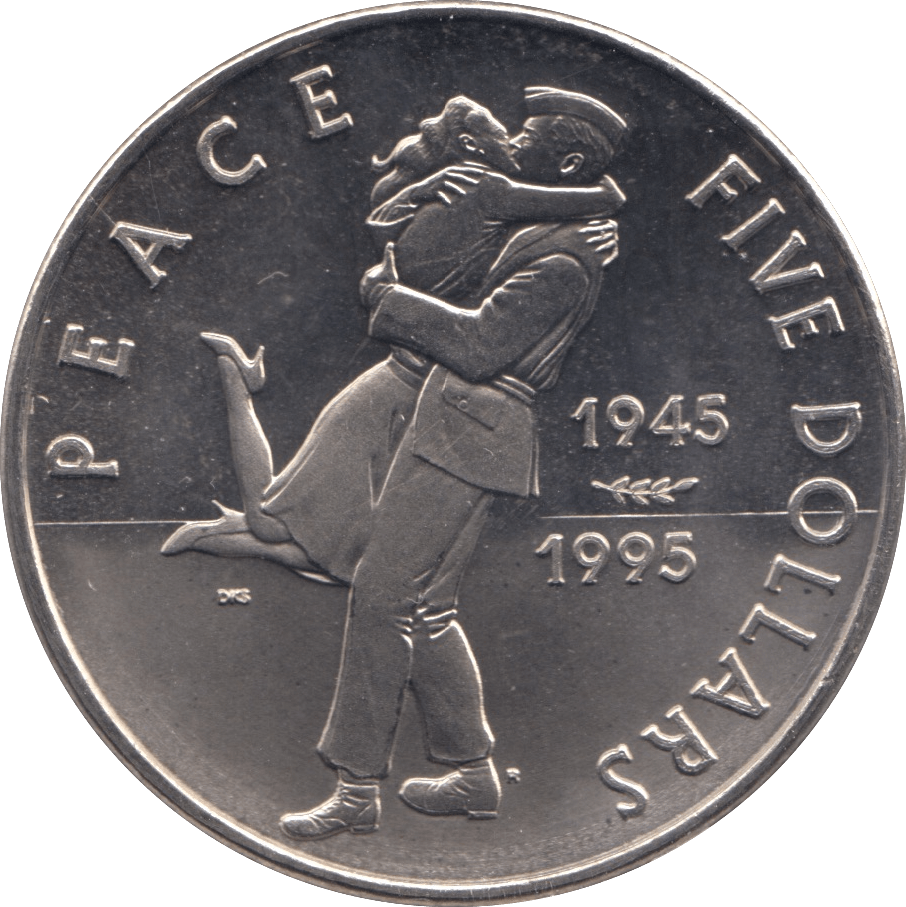 1995 FIVE DOLLAR MARSHALL ISLANDS F279 - WORLD COINS - Cambridgeshire Coins