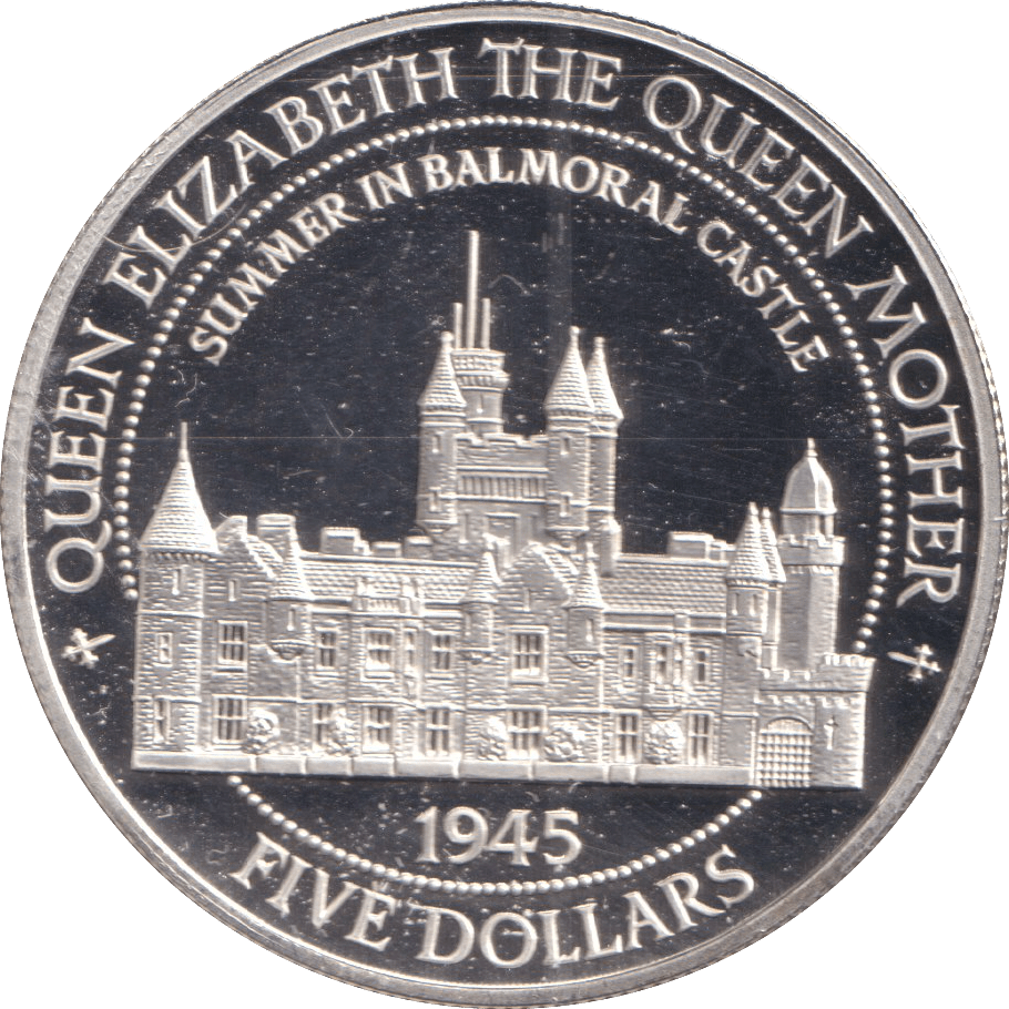 1995 FIVE DOLLARS BELIZE QUEEN ELIZABETH MOTHER - SILVER WORLD COINS - Cambridgeshire Coins