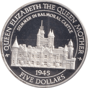 1995 FIVE DOLLARS BELIZE SUMMER IN BALMORAL CASTLE - SILVER WORLD COINS - Cambridgeshire Coins