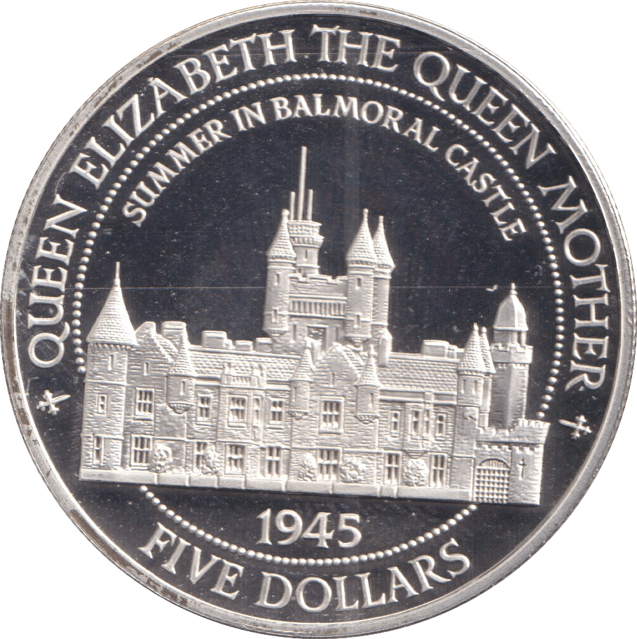 1995 FIVE DOLLARS BELIZE SUMMER IN BALMORAL CASTLE - SILVER WORLD COINS - Cambridgeshire Coins