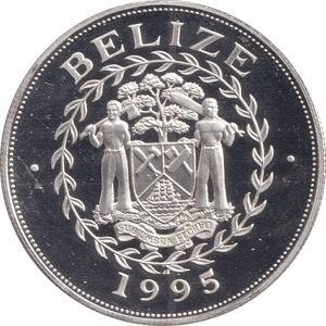 1995 FIVE DOLLARS BELIZE SUMMER IN BALMORAL CASTLE - SILVER WORLD COINS - Cambridgeshire Coins