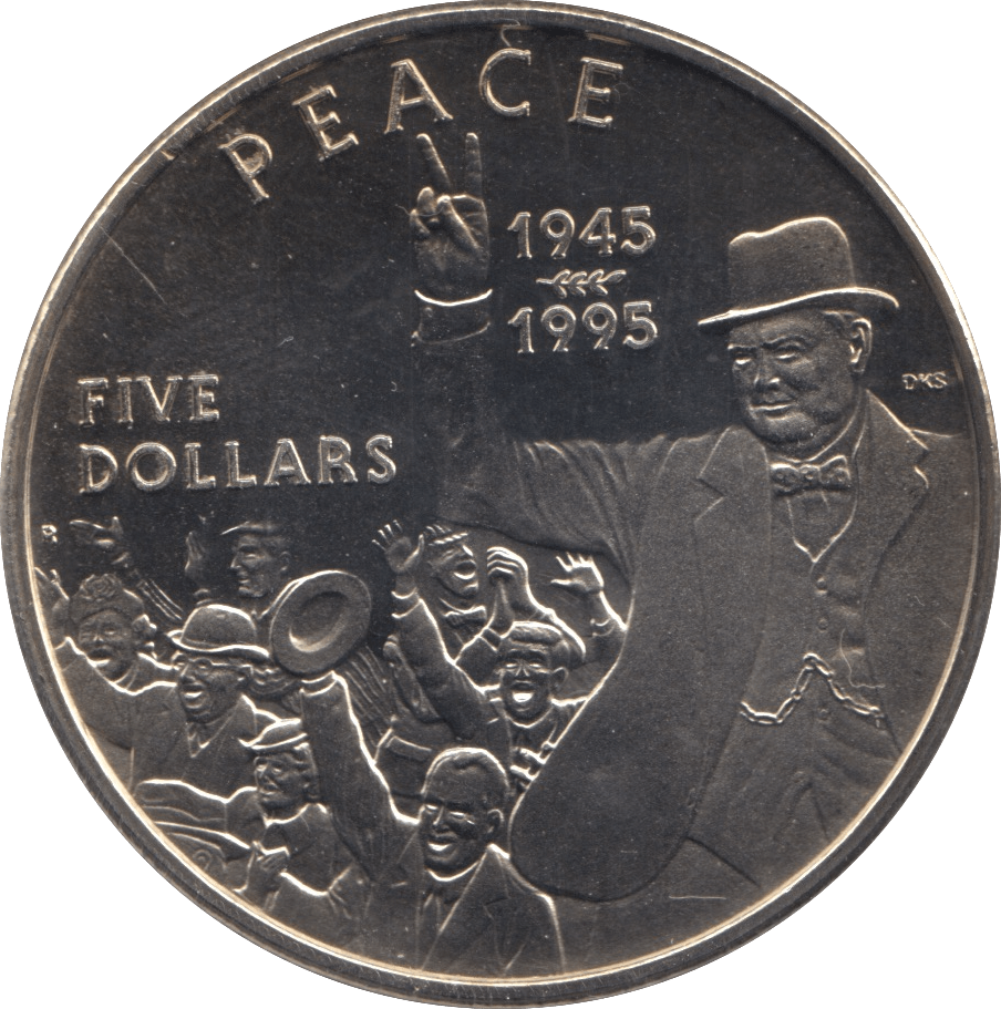 1995 FIVE DOLLARS MARSHALL ISLANDS F422 - WORLD COINS - Cambridgeshire Coins