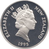 1995 FIVE DOLLARS SILVER PROOF NEW ZEALAND - SILVER WORLD COINS - Cambridgeshire Coins