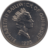 1995 FIVE POUNDS COIN GUERNSEY F332 - WORLD COINS - Cambridgeshire Coins