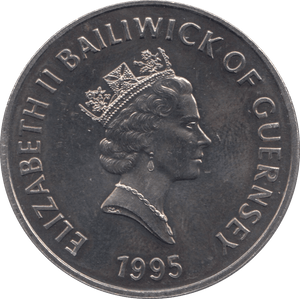 1995 FIVE POUNDS COIN GUERNSEY - WORLD COINS - Cambridgeshire Coins