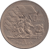 1995 FIVE POUNDS GIBRALTAR - WORLD COINS - Cambridgeshire Coins