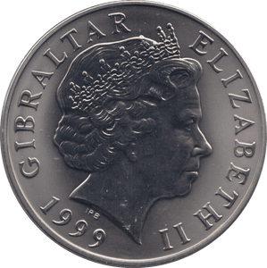 1995 FIVE POUNDS GIBRALTAR - WORLD COINS - Cambridgeshire Coins