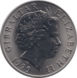 1995 FIVE POUNDS GIBRALTAR - WORLD COINS - Cambridgeshire Coins