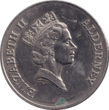 1995 FIVE POUNDS QUEEN ELIZABETH THE QUEEN MOTHER ALDERNEY - WORLD COINS - Cambridgeshire Coins