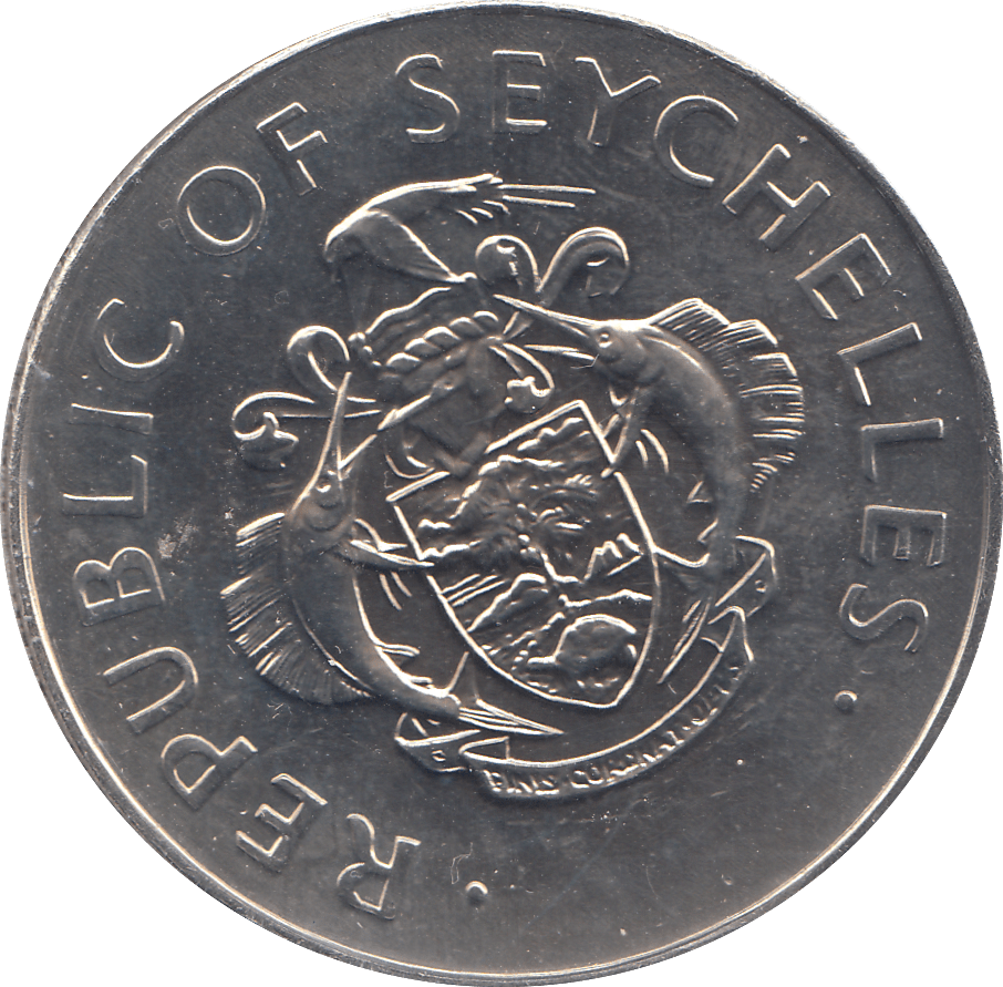 1995 FIVE RUPEES REPUBLIC OF SEYCHELLES - WORLD COINS - Cambridgeshire Coins
