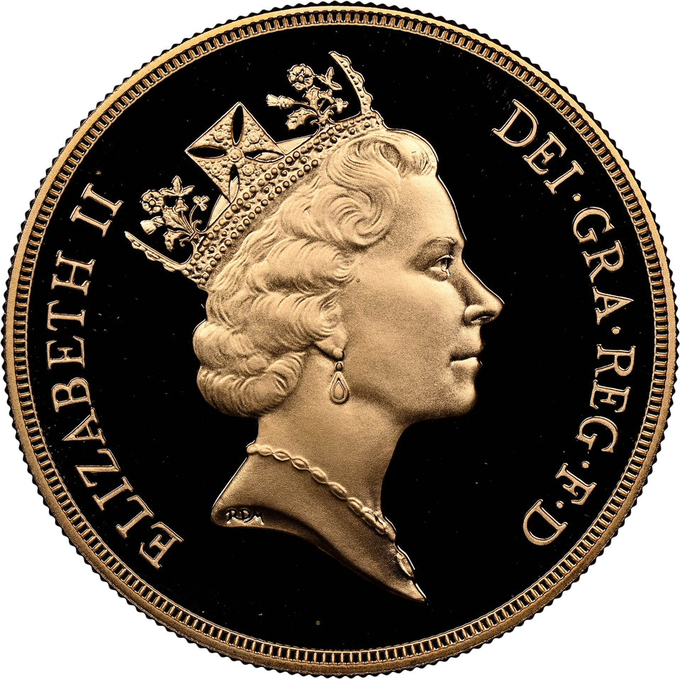 1995 GOLD FIVE POUND SOVEREIGN PF 69 ULTRA CAMEO - NGC GOLD COINS - Cambridgeshire Coins