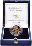 1995 GOLD PROOF HALF SOVEREIGN BOXED - GOLD PROOF HALF SOVEREIGNS - Cambridgeshire Coins