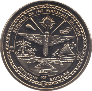 1995 MARSHALL ISLANDS FIVE DOLLARS - WORLD COINS - Cambridgeshire Coins