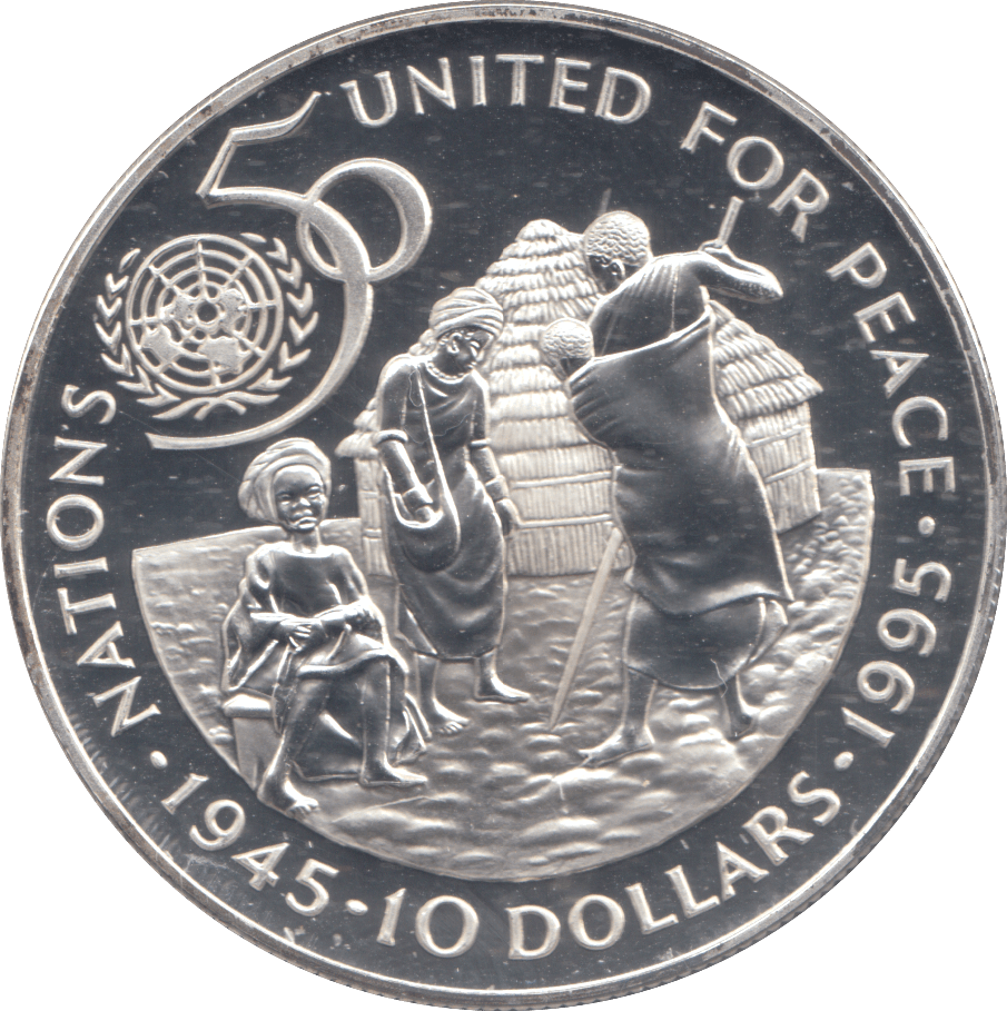 1995 NAMIBIA 10 DOLLARS - Silver Proof - Cambridgeshire Coins