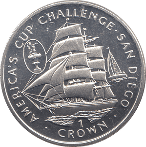 1995 ONE CROWN AMERICA'S CUP CHALLENGE SAN DIEGO - WORLD COINS - Cambridgeshire Coins