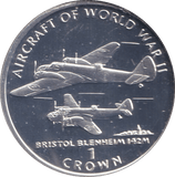 1995 ONE CROWN BRISTOL BLENHEIM 142M ISLE OF MAN - WORLD COINS - Cambridgeshire Coins