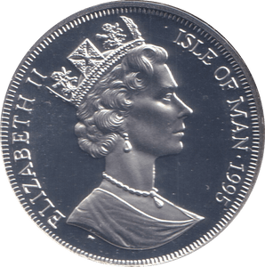 1995 ONE CROWN BRISTOL BLENHEIM 142M ISLE OF MAN - WORLD COINS - Cambridgeshire Coins