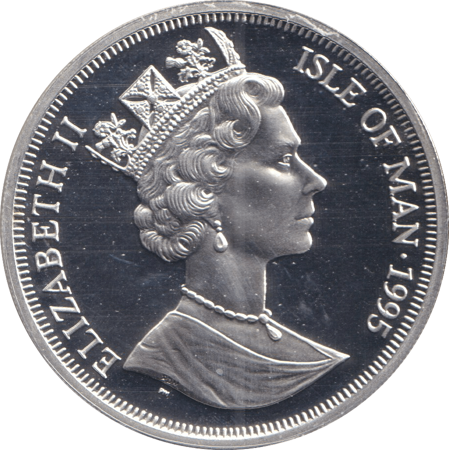 1995 ONE CROWN ISLE OF MAN AIRCRAFT OF WWII - SILVER WORLD COINS - Cambridgeshire Coins