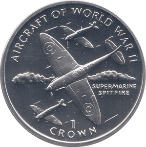 1995 ONE CROWN SILVER PROOF ISLE OF MAN - SILVER WORLD COINS - Cambridgeshire Coins