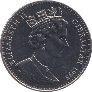1995 ONE CROWN - WORLD COINS - Cambridgeshire Coins