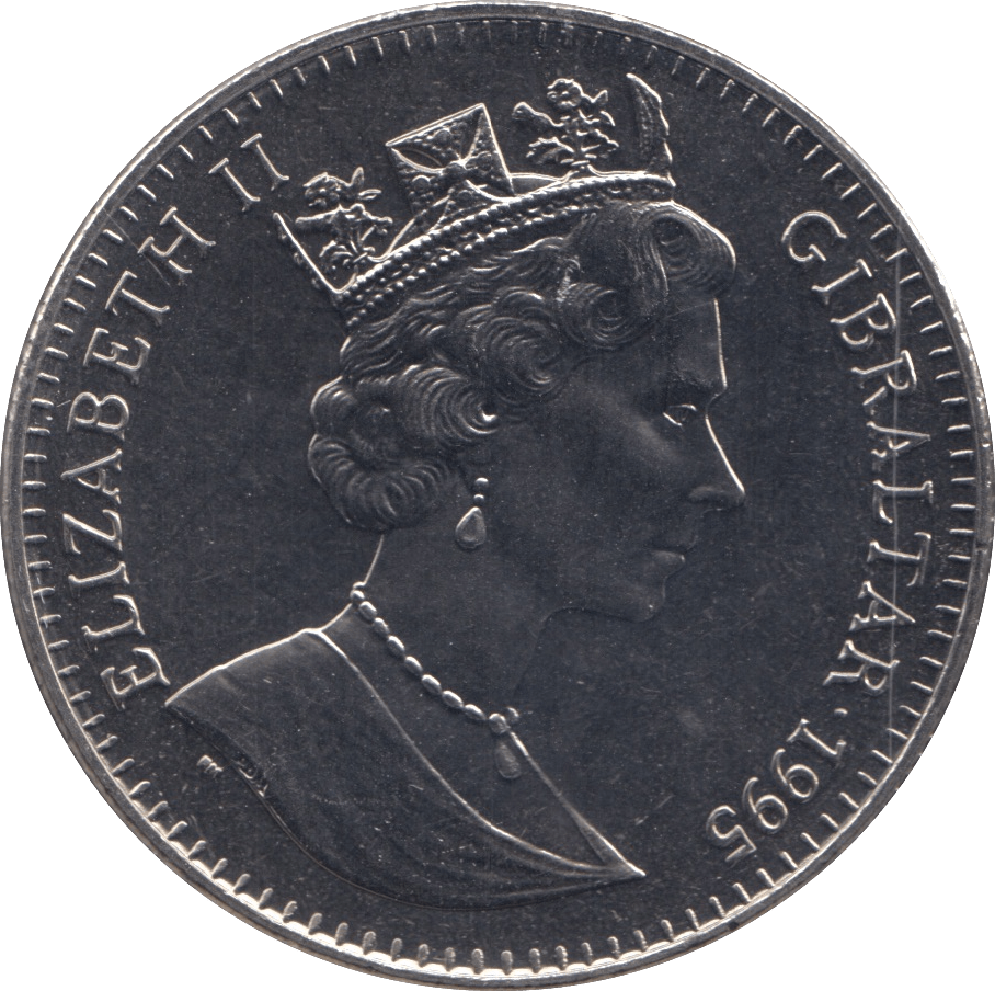 1995 ONE CROWN - WORLD COINS - Cambridgeshire Coins