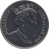 1995 ONE CROWN - WORLD COINS - Cambridgeshire Coins