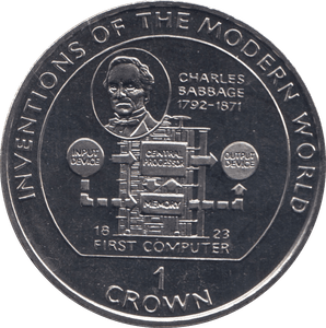 1995 ONE CROWN - WORLD COINS - Cambridgeshire Coins