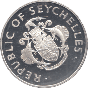1995 SEYCHELLES 25 RUPEES - Silver Proof - Cambridgeshire Coins