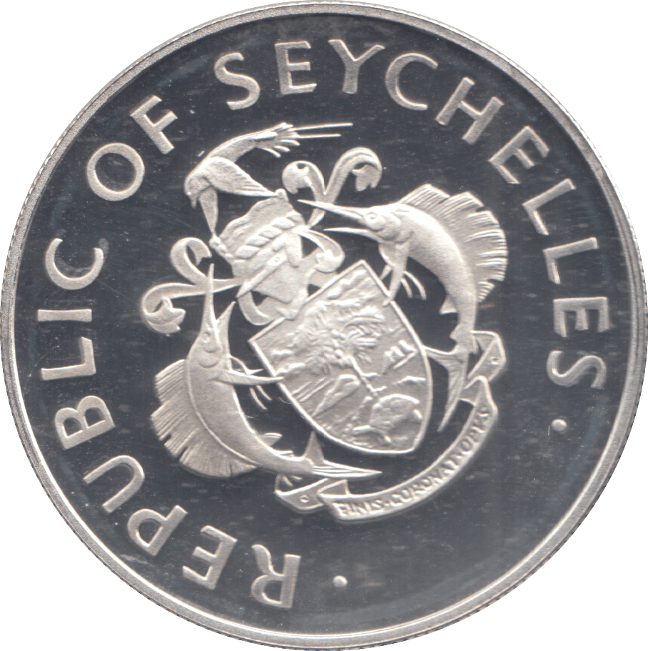 1995 SEYCHELLES 25 RUPEES - Silver Proof - Cambridgeshire Coins