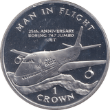 1995 SILVER CROWN ( PROOF ) - SILVER WORLD COINS - Cambridgeshire Coins