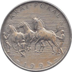 1995 SILVER HORSE RACING MEDALLION GERMANY - MEDALS & MEDALLIONS - Cambridgeshire Coins