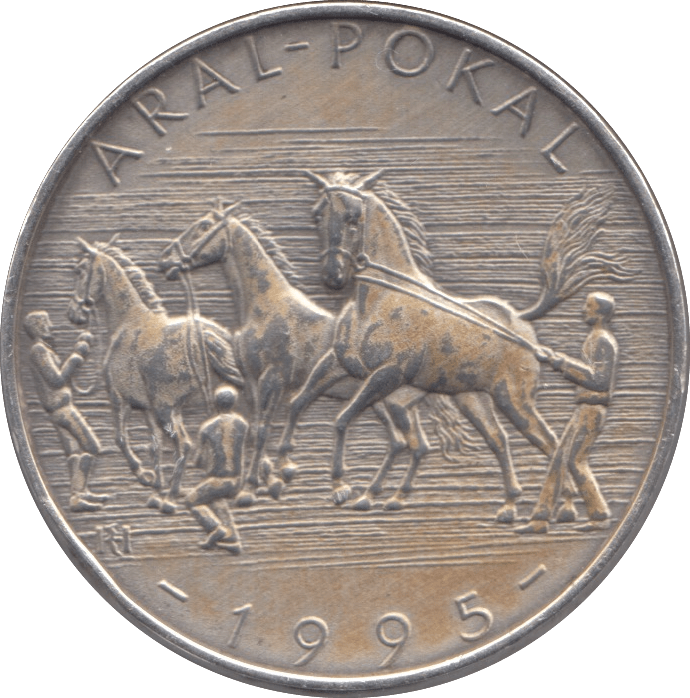 1995 SILVER HORSE RACING MEDALLION GERMANY - MEDALS & MEDALLIONS - Cambridgeshire Coins