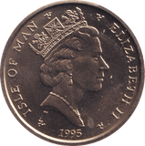 1995 SILVER ISLE OF MAN TWO POUND - SILVER WORLD COINS - Cambridgeshire Coins