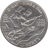1995 SILVER LIBERTY DOLLAR COMMEMORATIVE USA - SILVER WORLD COINS - Cambridgeshire Coins