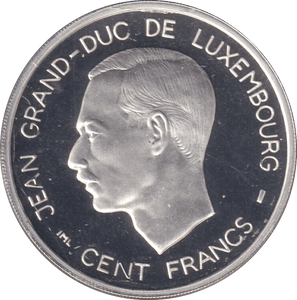 1995 SILVER PROOF 100 FRANC LUXEMBOURG - SILVER WORLD COINS - Cambridgeshire Coins