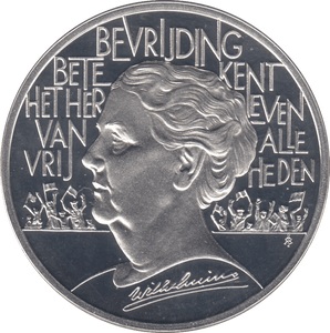 1995 SILVER PROOF 25 ECU NETHERLANDS - SILVER WORLD COINS - Cambridgeshire Coins