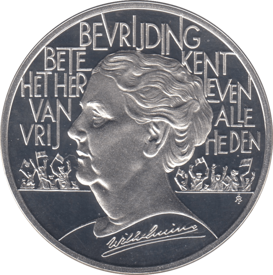 1995 SILVER PROOF 25 ECU NETHERLANDS - SILVER WORLD COINS - Cambridgeshire Coins