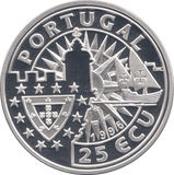 1995 SILVER PROOF 25 ECU PORTUGAL - SILVER WORLD COINS - Cambridgeshire Coins