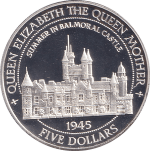 1995 SILVER PROOF 5 DOLLARS BELIZE ELIZABETH THE QUEEN MOTHER - SILVER WORLD COINS - Cambridgeshire Coins