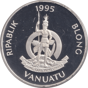 1995 SILVER PROOF 50 VATU BIRTH OF WILLIAM - SILVER WORLD COINS - Cambridgeshire Coins
