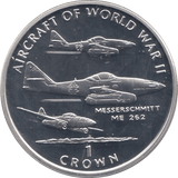 1995 SILVER PROOF AIRCRAFT OF WWII COMMEMORATIVE CROWN ISLE OF MAN - SILVER WORLD COINS - Cambridgeshire Coins