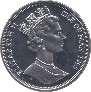 1995 SILVER PROOF AIRCRAFT OF WWII COMMEMORATIVE CROWN ISLE OF MAN - SILVER WORLD COINS - Cambridgeshire Coins