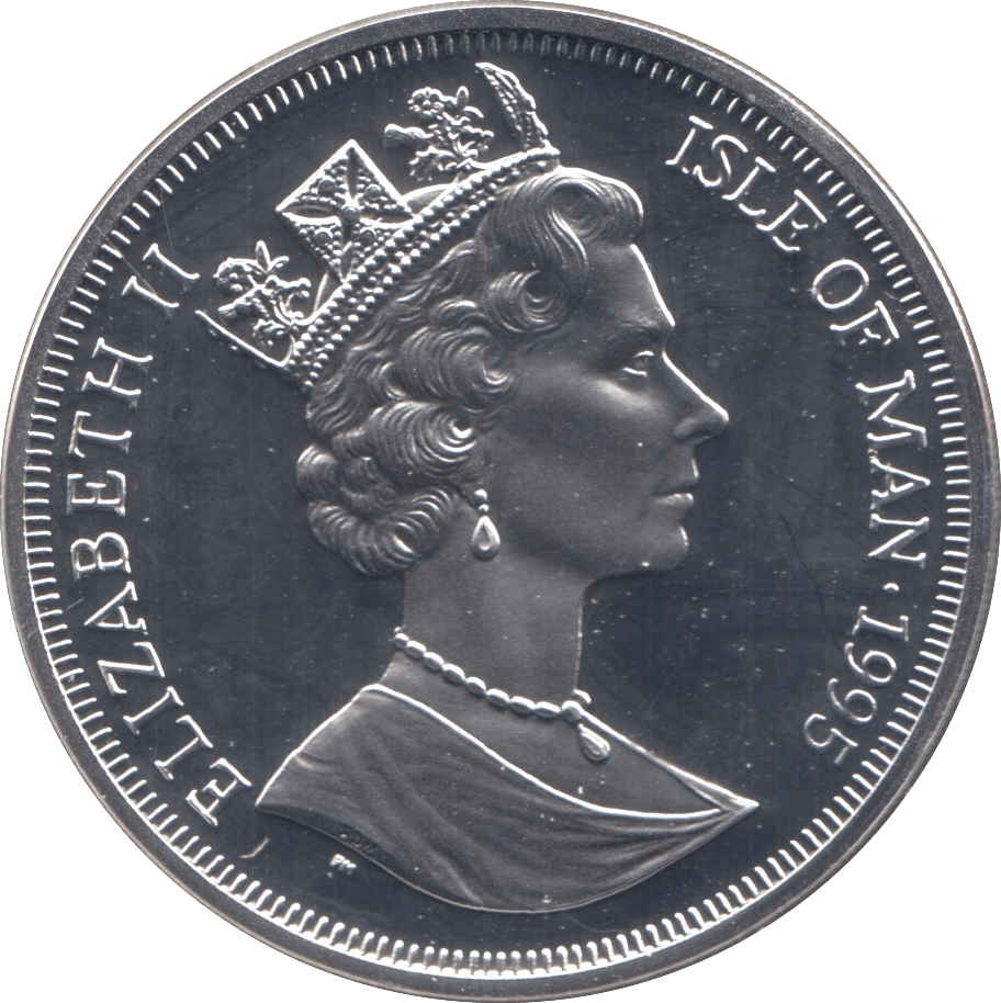 1995 SILVER PROOF AIRCRAFT OF WWII COMMEMORATIVE CROWN ISLE OF MAN - SILVER WORLD COINS - Cambridgeshire Coins