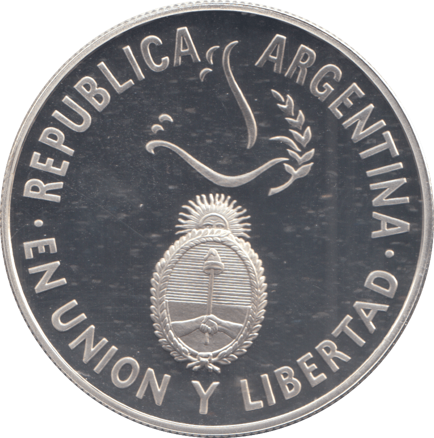1995 SILVER PROOF ARGENTINA 1 PESO - Silver Proof - Cambridgeshire Coins