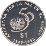 1995 SILVER PROOF ARGENTINA 1 PESO - Silver Proof - Cambridgeshire Coins